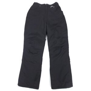 SLALOM Nylon Insulated Softshell High Rise Pull On Snow Pants Womens Small Black